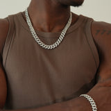 12MM CUBAN CHAIN VVS MOISSANITE - ELITE STATUS SYMBOL