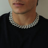 20MM CUBAN CHAIN LAB GROWN DIAMOND - PINNACLE ACHIEVEMENT SYMBOL