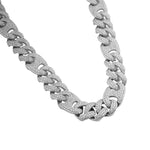 Clazoire 15mm Pig Nose Cuban chain, lab-grown diamonds in bold Cuban link design – Clazoire luxury jewellery