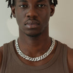 Clazoire 15mm Pig Nose Cuban chain, lab-grown diamonds in bold Cuban link design – Clazoire luxury jewellery