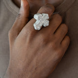 CROSS LAB-GROWN DIAMOND RING - STATEMENT COLLECTION