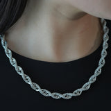 FULLY ICED ROPE CHAIN - MOISSANITE - DOMINATOR COLLECTION