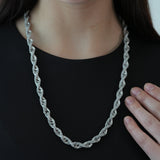 FULLY ICED ROPE CHAIN - MOISSANITE - DOMINATOR COLLECTION