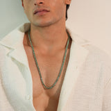 GREEN VVS MOISSANITE TENNIS CHAIN – EMERALD FIRE COLLECTION