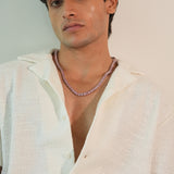 PINK VVS MOISSANITE TENNIS CHAIN – BLUSH FIRE COLLECTION