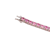 PINK VVS MOISSANITE TENNIS BRACELET – BLUSH FIRE COLLECTION
