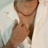 RED VVS MOISSANITE TENNIS CHAIN – FIRE STONE COLLECTION