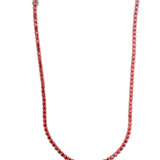 RED VVS MOISSANITE TENNIS CHAIN – FIRE STONE COLLECTION