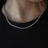 3MM VVS MOISSANITE TENNIS CHAIN - BALANCE COLLECTION