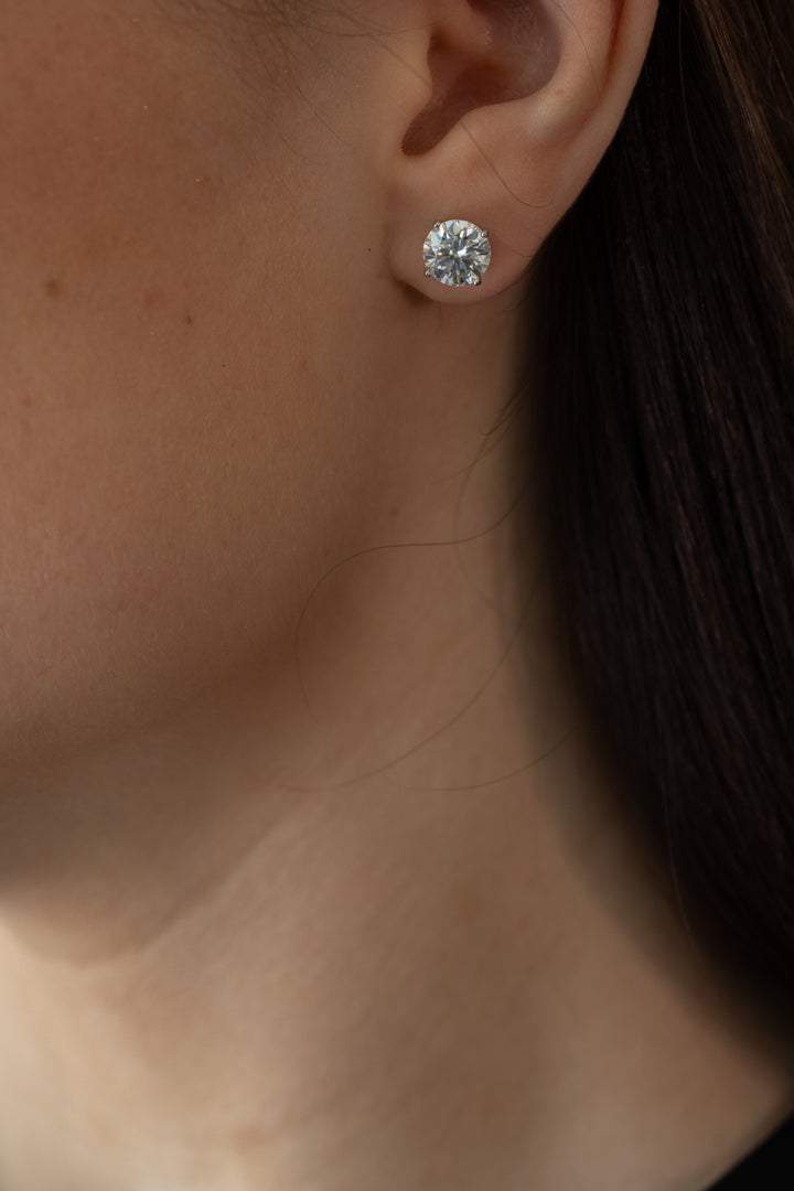 2 CTW ROUND STUDS – LAB -GROWN DIAMOND - AUTHORITY COLLECTION