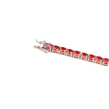 RED VVS MOISSANITE TENNIS BRACLET – EMERALD FIRE COLLECTION