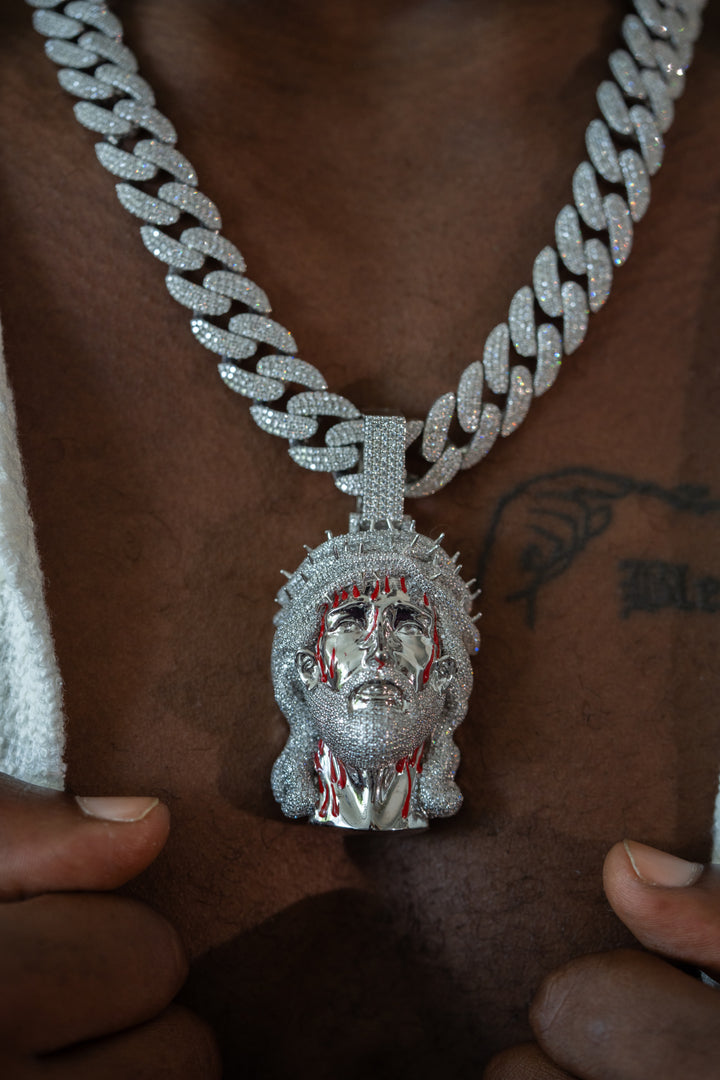 ICED OUT JESUS PIECE PENDANT MOISSANITE – DIVINE COLLECTION