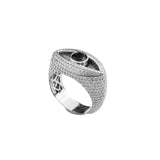 BLUE LAB GROWN DIAMOND RING - ROYALTY COLLECTION
