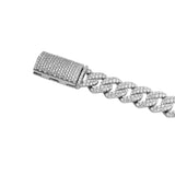 10MM CUBAN BRACELET VVS MOISSANITE - S925 SILVER - STATEMENT POWER PIECE