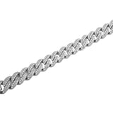 10MM CUBAN BRACELET VVS MOISSANITE - S925 SILVER - STATEMENT POWER PIECE
