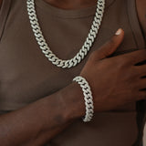 14MM CUBAN BRACELET LAB GROWN DIAMOND - LEGENDARY STATUS SYMBOL