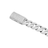 18MM CUBAN BRACELET VVS MOISSANITE - S925 SILVER - MAXIMUM IMPACT LUXURY