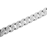 18MM CUBAN BRACELET VVS MOISSANITE - S925 SILVER - MAXIMUM IMPACT LUXURY