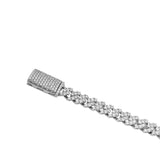 6MM CUBAN BRACELET VVS MOISSANITE - S925 SILVER - SLEEK PREMIUM DESIGN