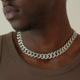 14MM CUBAN CHAIN VVS MOISSANITE - S925 SILVER - ULTIMATE POWER STATEMENT