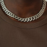 14MM CUBAN CHAIN VVS MOISSANITE - S925 SILVER - ULTIMATE POWER STATEMENT