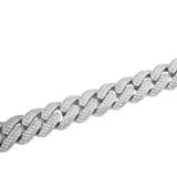 14MM CUBAN BRACELET VVS MOISSANITE - S925 SILVER - ULTIMATE POWER STATEMENT