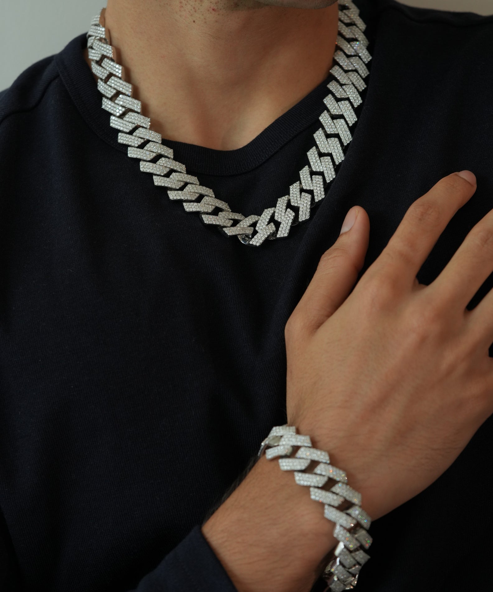 20MM CUBAN CHAIN VVS MOISSANITE - S925 SILVER - ULTIMATE LEGACY PIECE