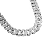 18MM CUBAN CHAIN VVS MOISSANITE - S925 SILVER - MAXIMUM IMPACT LUXURY
