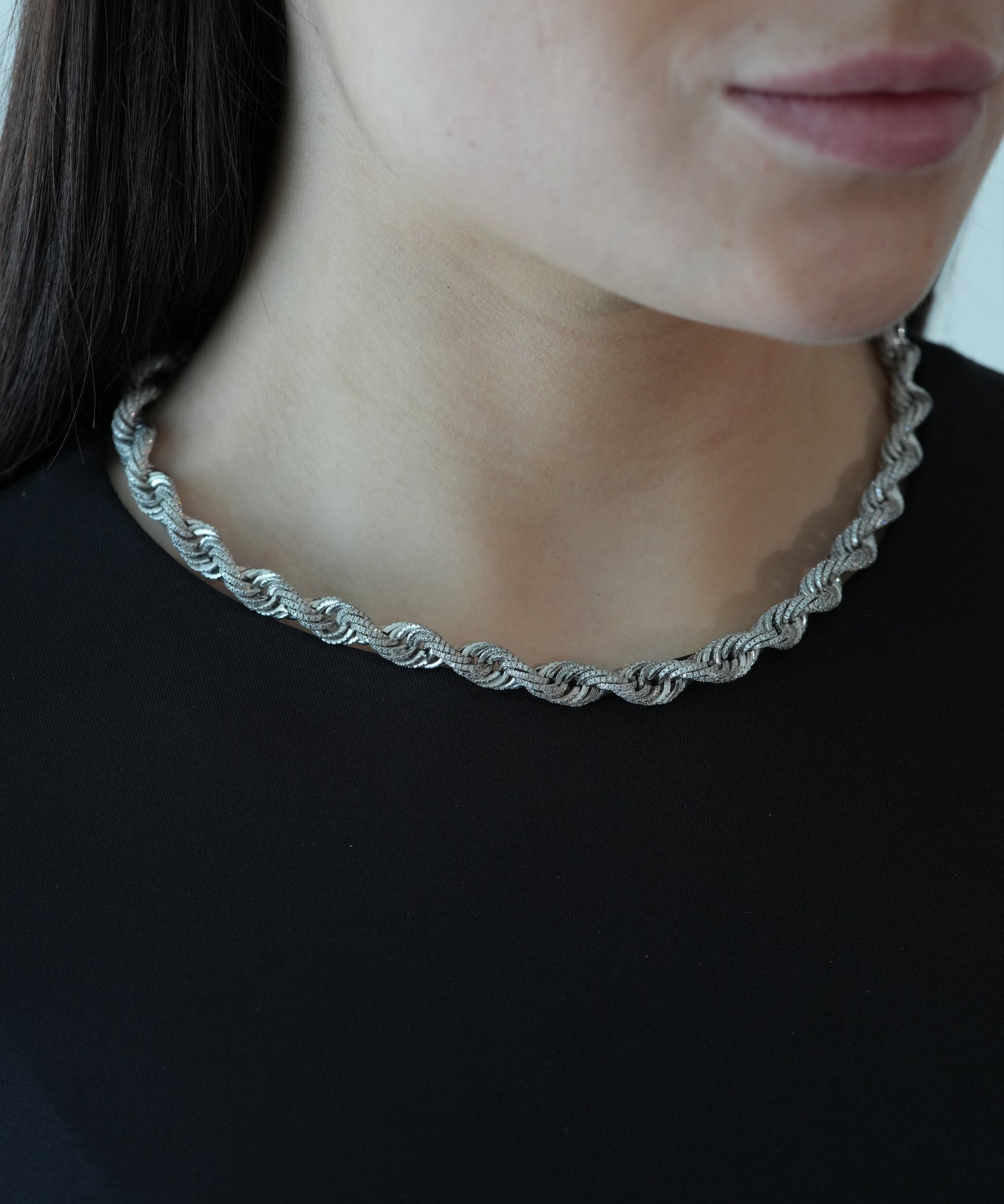 FULLY ICED ROPE CHAIN - MOISSANITE - DOMINATOR COLLECTION