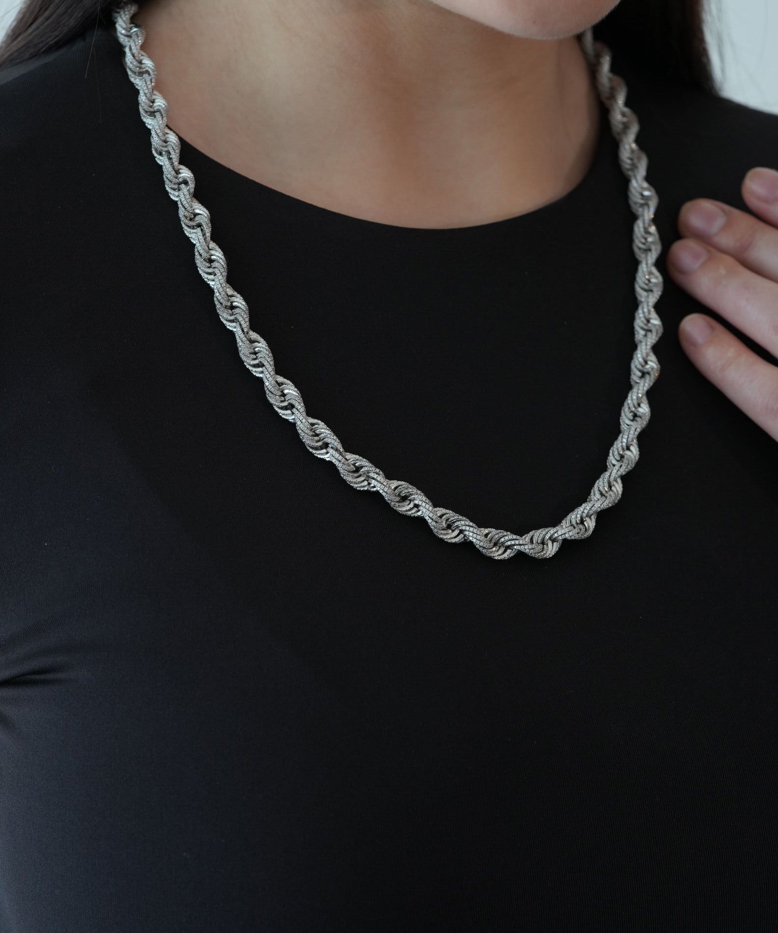 FULLY ICED ROPE CHAIN - MOISSANITE - DOMINATOR COLLECTION