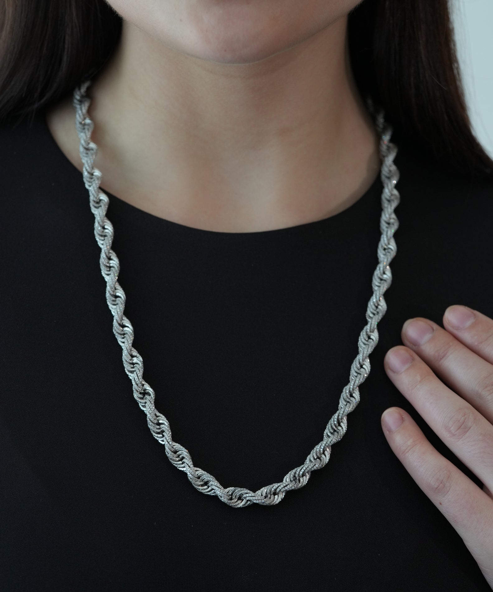 FULLY ICED ROPE CHAIN - MOISSANITE - DOMINATOR COLLECTION
