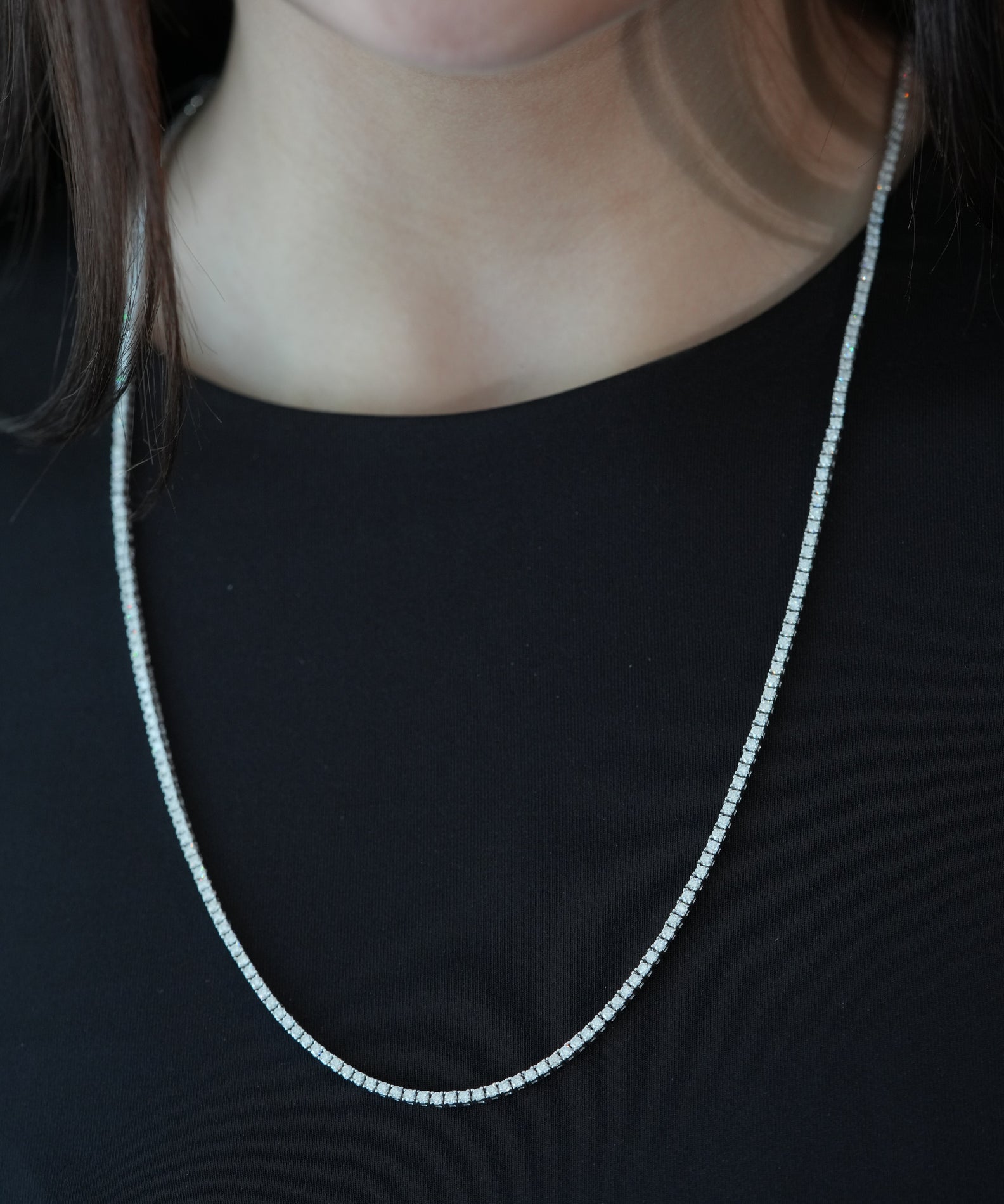 2MM VVS MOISSANITE TENNIS CHAIN - PRECISION COLLECTION