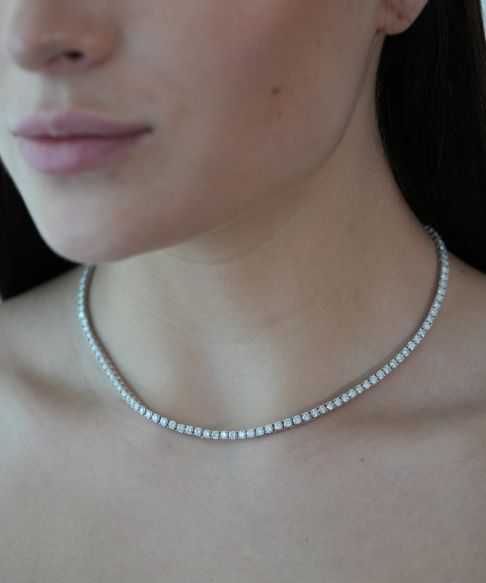 3MM VVS MOISSANITE TENNIS CHAIN - BALANCE COLLECTION