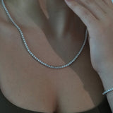 3MM VVS MOISSANITE TENNIS CHAIN - BALANCE COLLECTION