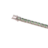 GREEN VVS MOISSANITE TENNIS BRACELET – EMERALD FIRE COLLECTION