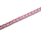 PINK VVS MOISSANITE TENNIS BRACELET – BLUSH FIRE COLLECTION