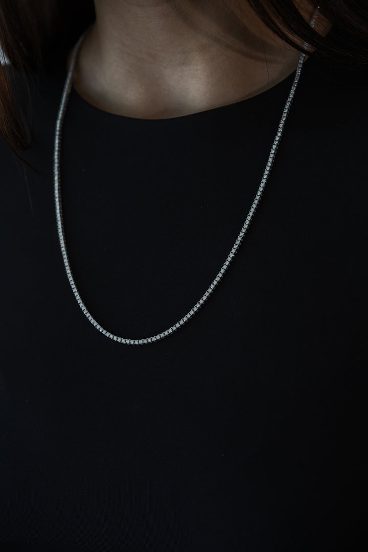 2MM VVS MOISSANITE TENNIS CHAIN - PRECISION COLLECTION