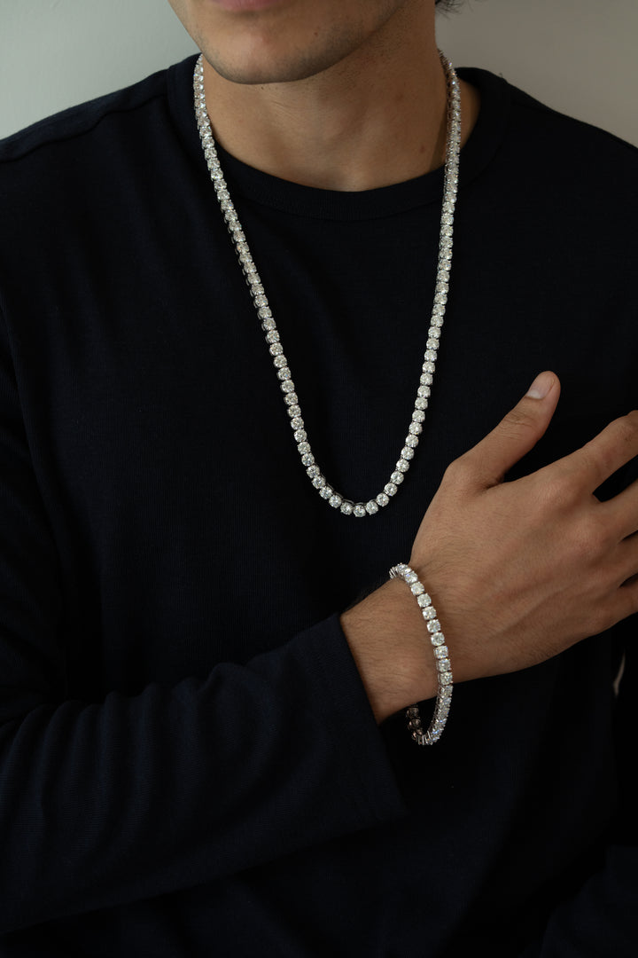 5MM VVS MOISSANITE TENNIS CHAIN – AUTHORITY COLLECTION