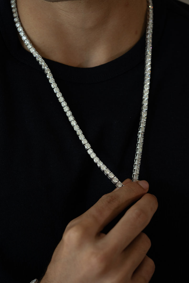 6MM VVS MOISSANITE TENNIS CHAIN – DOMINATION COLLECTION